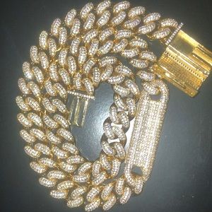 18k Gold Plated Cuban Link Chain